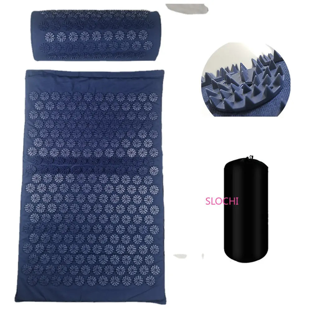 Massager Cushion | Shakti Mat Massage Yoga Mat | Acupressure Spike Mat for Stress and Back Pain Relief
