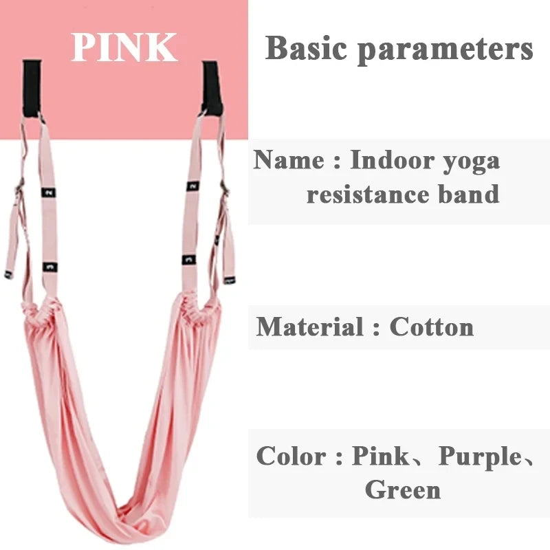 Adjustable Aerial Yoga Hammock Strap – Inversion Swing for Flexibility & Strength