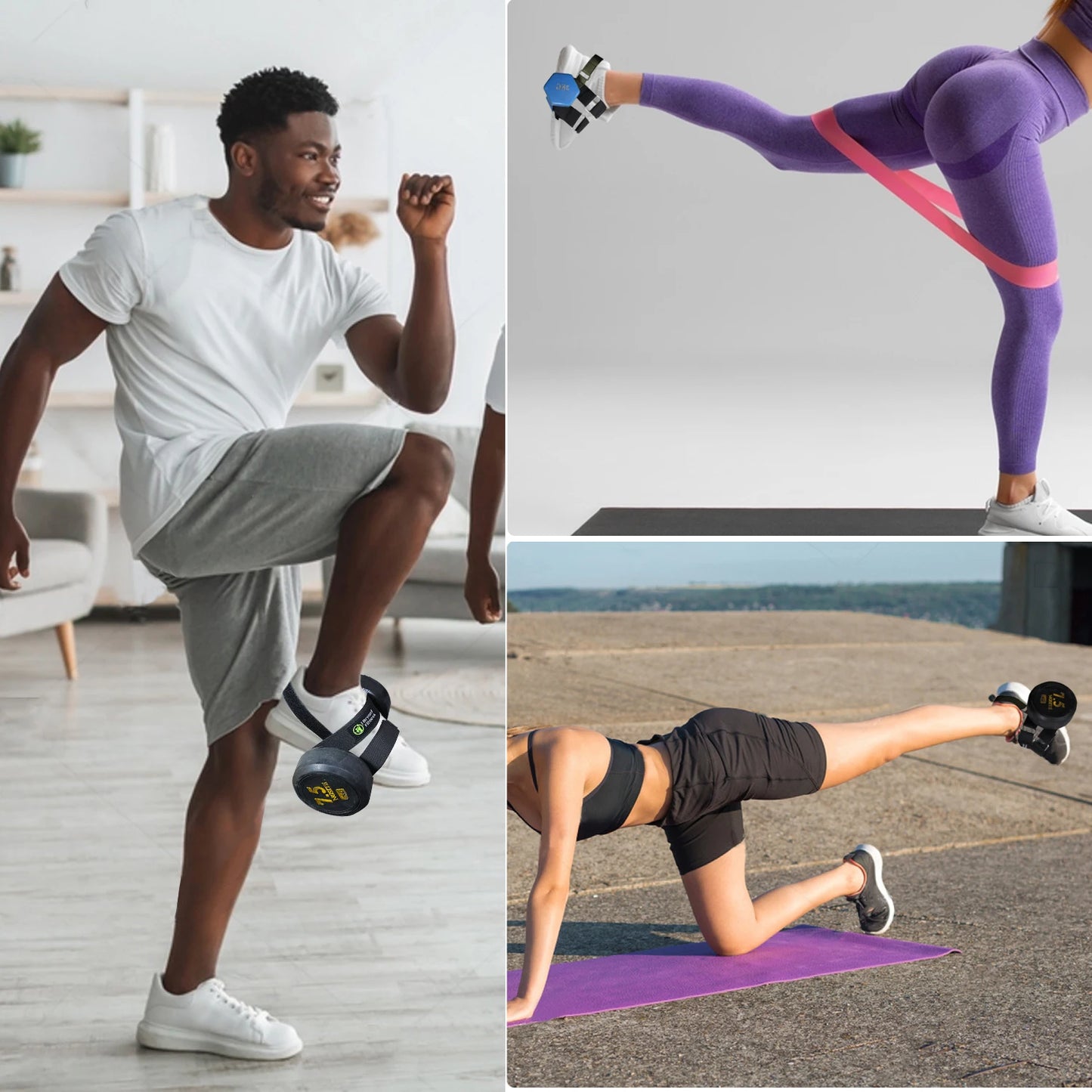 Tibialis Dumbbell Foot Strap – Adjustable Ankle Leg Trainer