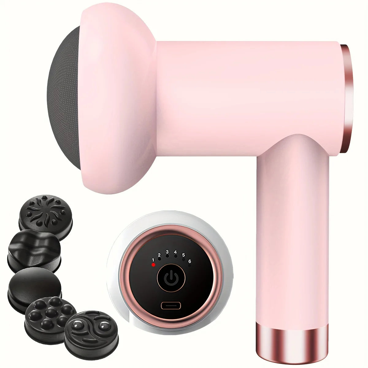 Wireless Handheld Body Massager – 5 Head Full-Body Deep Tissue Relief