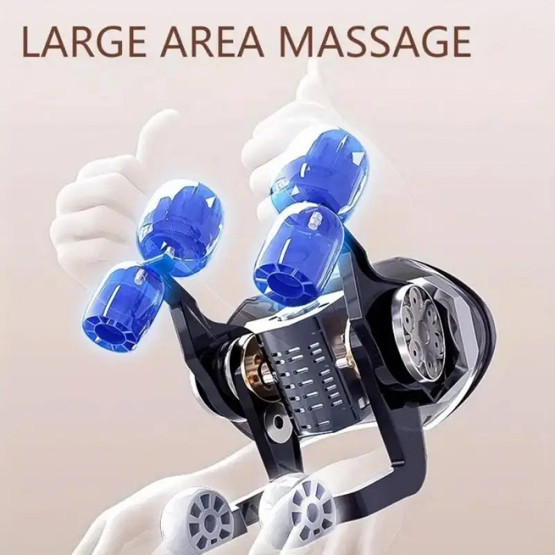 Wireless Neck and Back Massager – Hot Compress 3D Kneading for Full-Body Relief