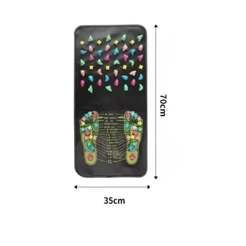 Massage Cushion | Simulation Cobblestone Foot and Leg Massage Mat | Pain Relief & Relaxation Acupressure Foot Massager