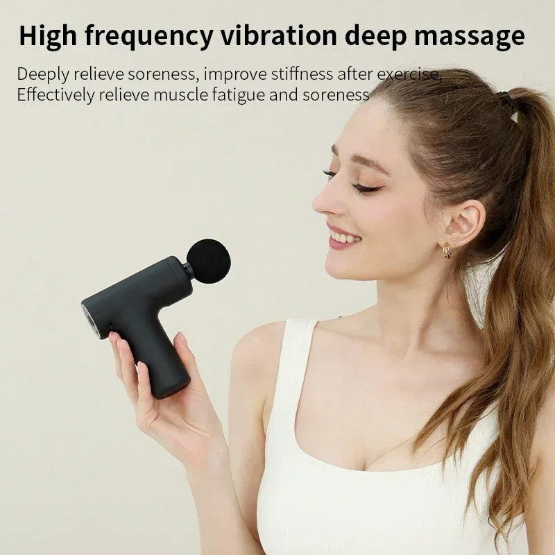 MUKASI Portable Massage Gun – Deep Tissue Relief, Adjustable Speeds