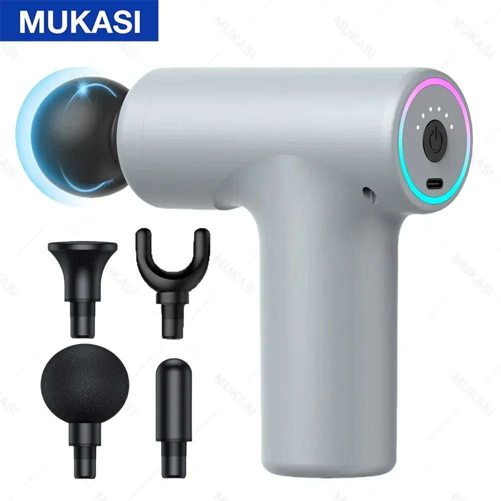 MUKASI Portable Massage Gun – Deep Tissue Relief, Adjustable Speeds