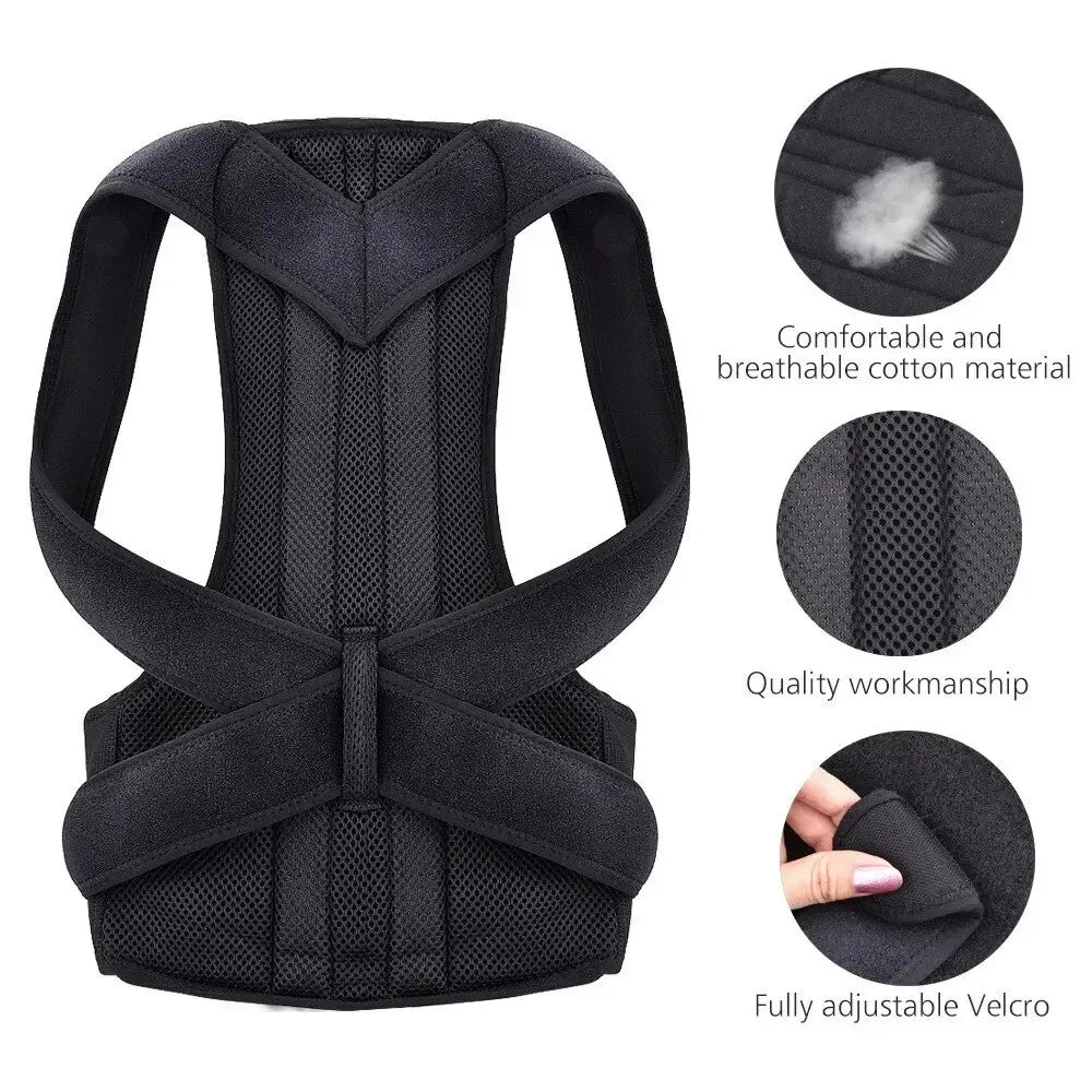 Adjustable Back Posture Corrector for Pain Relief